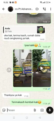 Testimonial Papan Bunga Pernikahan abepura