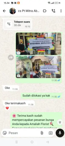 Testimonial Papan Bunga abepura