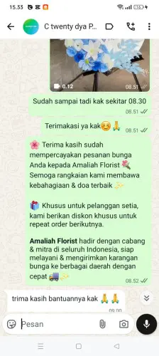 Testimonial Standing Flower abepura