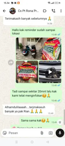 Testimonial Papan Bunga abepura